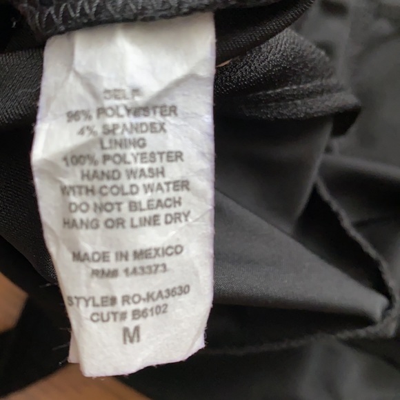 NWT Black Sleeveless blouse bodysuit - Picture 5 of 5